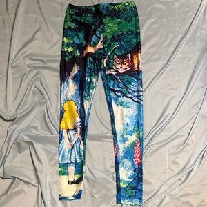 Alice in Wonderland Themed Leggings S/M